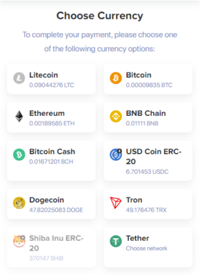 Cash App Bitcoin Payment Page